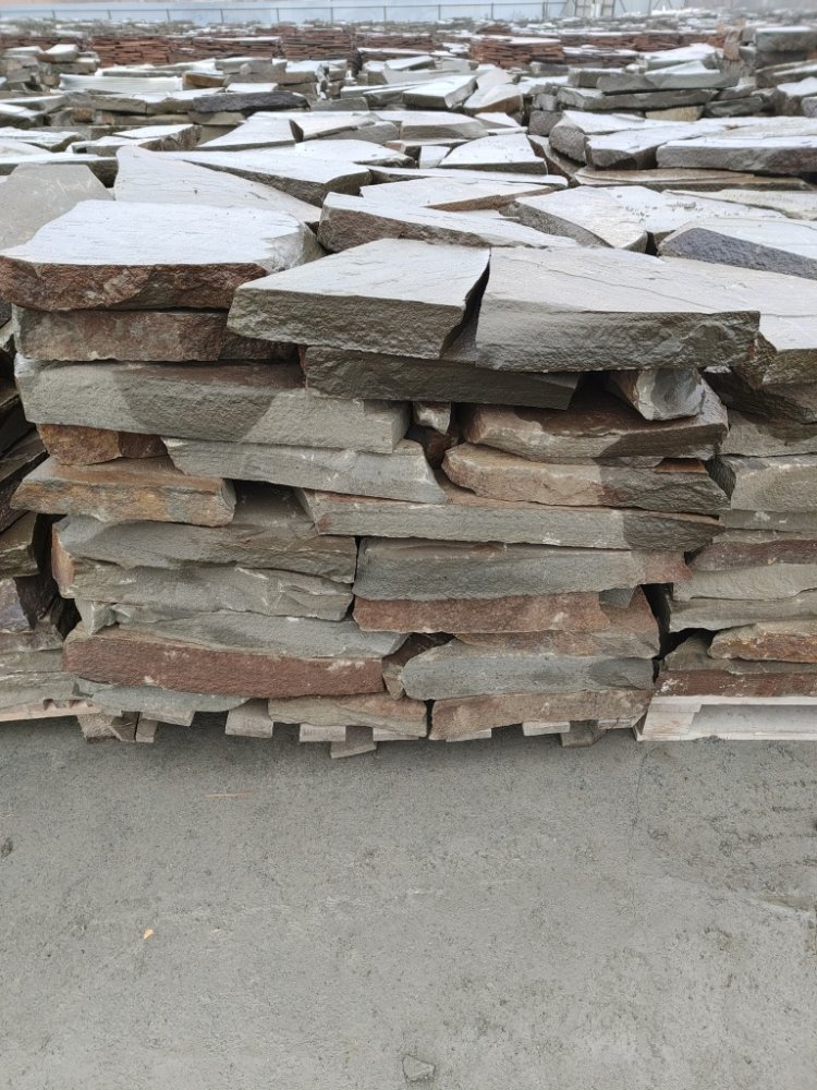 Плитняк песчаник серо-зелёный для мощения 60-65 мм купить в Бронницах