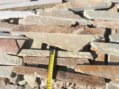 Горбушка златолит золотистый для облицовки купить в Бронницах