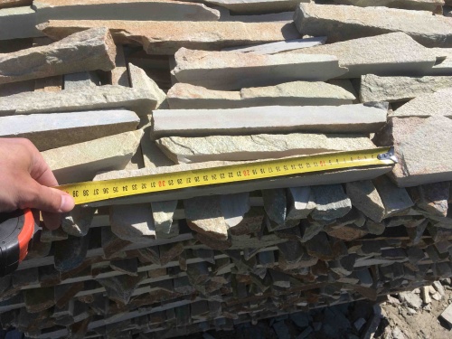 Горбушка златолит золотистый для облицовки купить в Бронницах